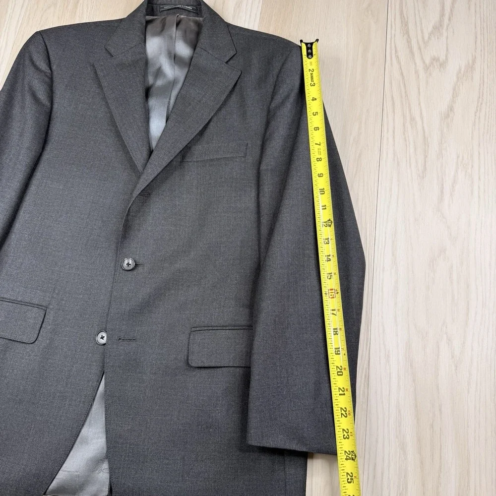 J. Press Presstige Blazer Jacket 3 Button Vitale Barberis Canonico Gray Size 40R